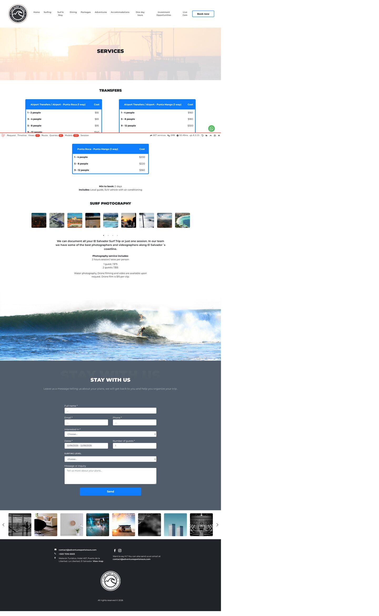 Surf services and programs