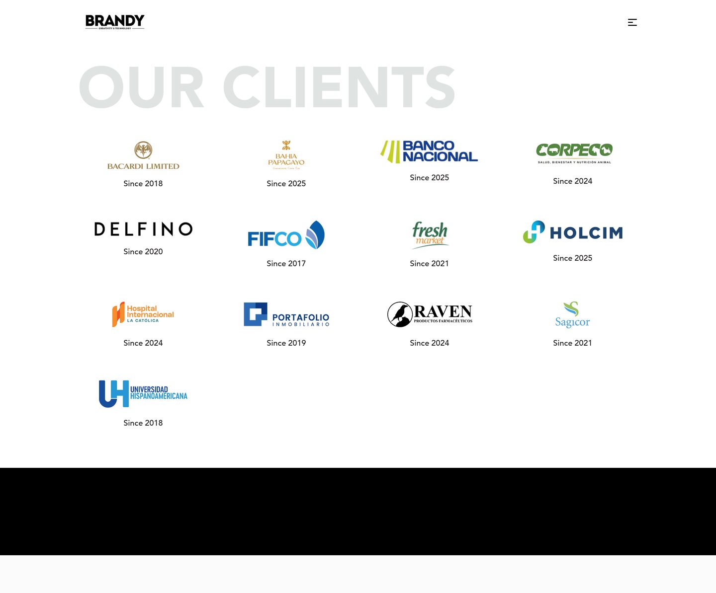 Client showcase