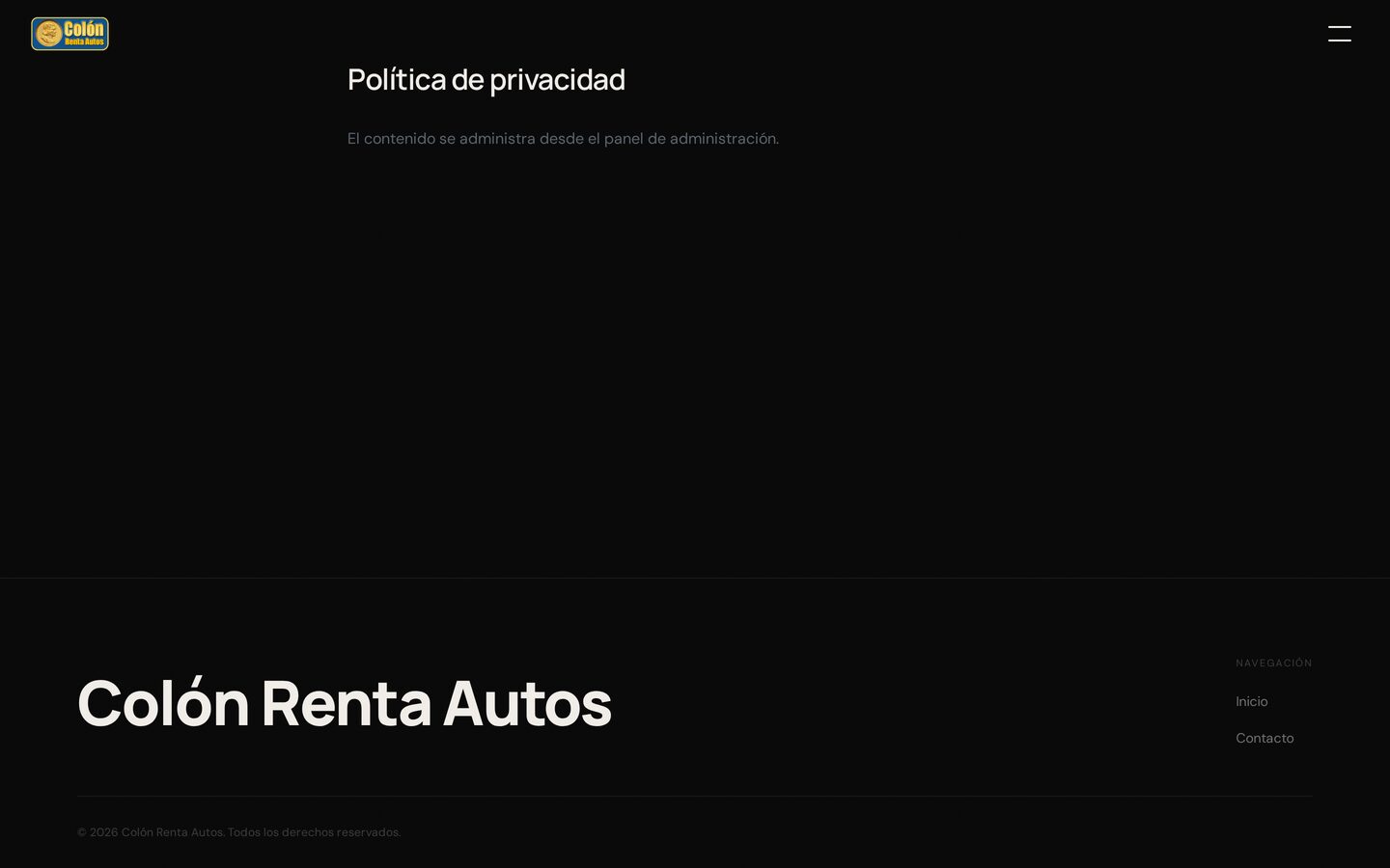 Privacy page
